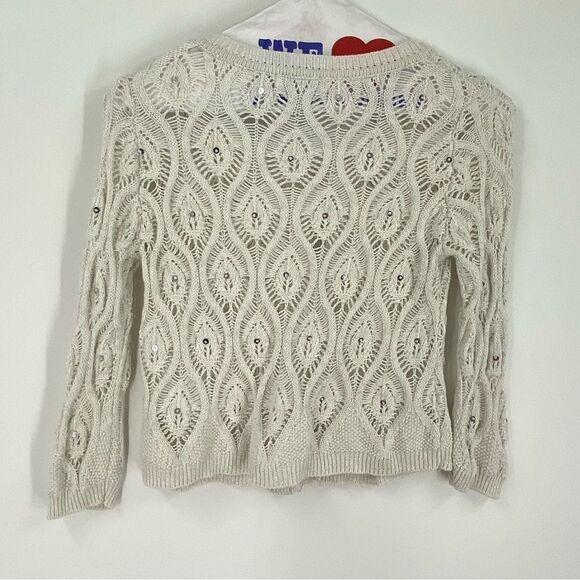 Dress Barn Women’s Crochet Knit Long Sleeve Bolero size S - Picture 4 of 4